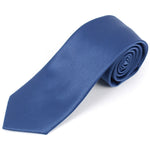Load image into Gallery viewer, Men&#39;s Solid Color 2.75 Inch Wide And 57 Inch Long Slim Neckties Neck Tie TheDapperTie French Blue  
