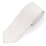 Load image into Gallery viewer, Men&#39;s Solid Color 2.75 Inch Wide And 57 Inch Long Slim Neckties Neck Tie TheDapperTie Ivory  
