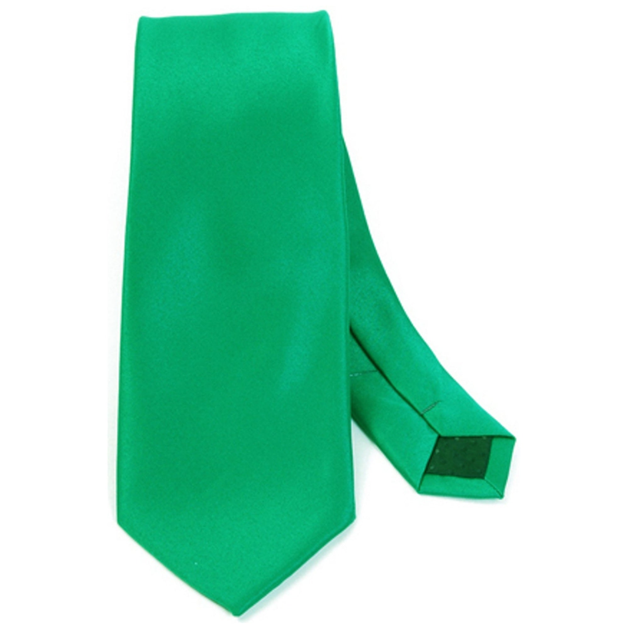 Men's Solid Color 2.75 Inch Wide And 57 Inch Long Slim Neckties Neck Tie TheDapperTie Neon Green  