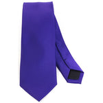 Load image into Gallery viewer, Men&#39;s Solid Color 2.75 Inch Wide And 57 Inch Long Slim Neckties Neck Tie TheDapperTie Purple  
