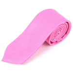 Load image into Gallery viewer, Men&#39;s Solid Color 2.75 Inch Wide And 57 Inch Long Slim Neckties Neck Tie TheDapperTie Rose  
