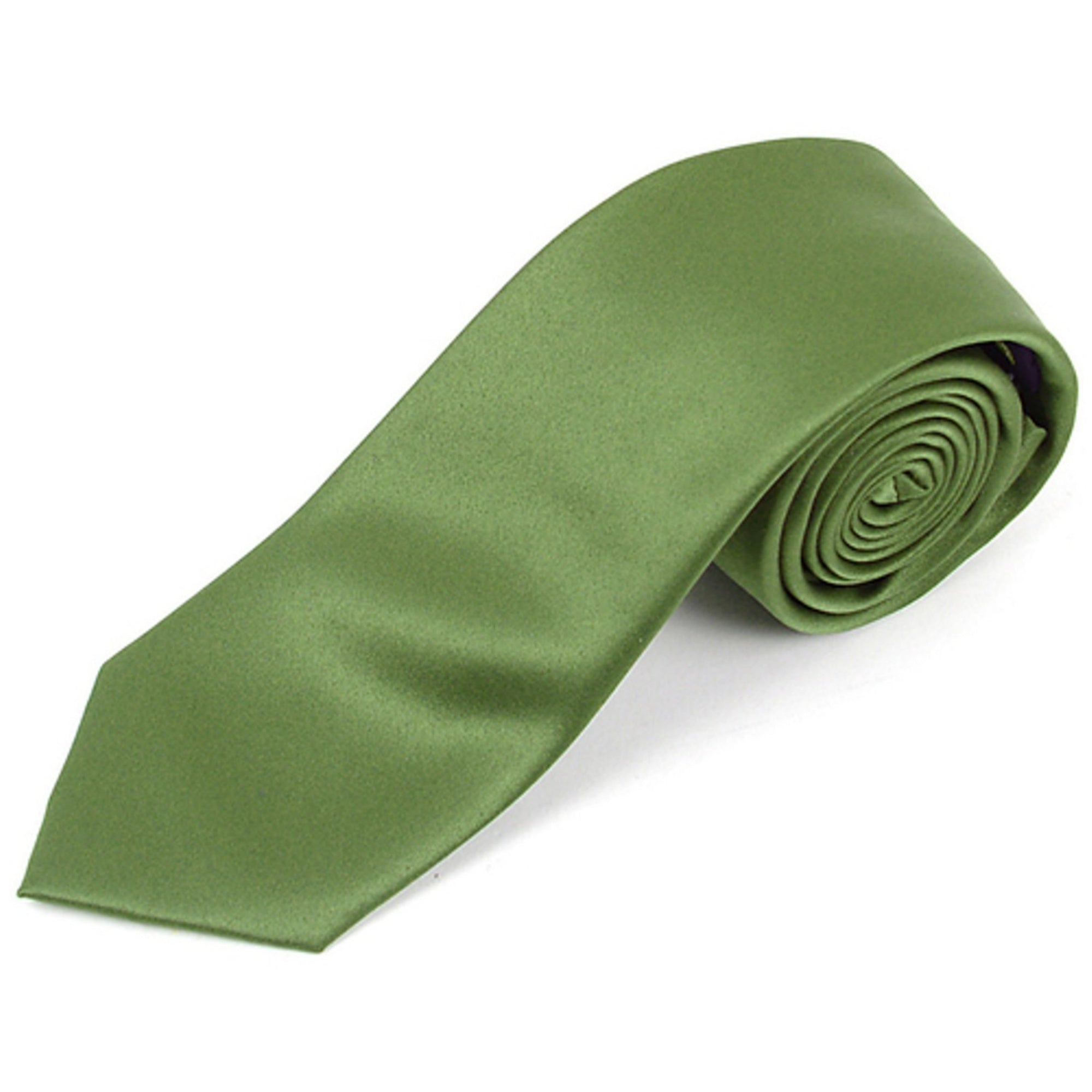 Men's Solid Color 2.75 Inch Wide And 57 Inch Long Slim Neckties Neck Tie TheDapperTie Sage  