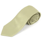 Load image into Gallery viewer, Men&#39;s Solid Color 2.75 Inch Wide And 57 Inch Long Slim Neckties Neck Tie TheDapperTie Taupe  
