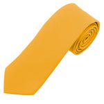 Load image into Gallery viewer, Men&#39;s Solid Color 2.75 Inch Wide And 57 Inch Long Slim Neckties Neck Tie TheDapperTie Yellow  
