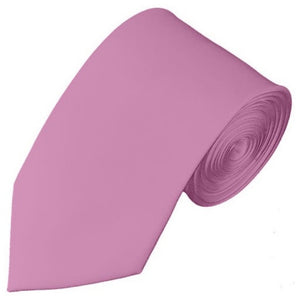 TheDapperTie Men's Solid Color Slim 2.75 Inch Wide And 58 Inch Long Neckties Neck Tie TheDapperTie Dusty Pink  