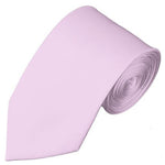 Load image into Gallery viewer, TheDapperTie Men&#39;s Solid Color Slim 2.75 Inch Wide And 58 Inch Long Neckties Neck Tie TheDapperTie Light Pink  
