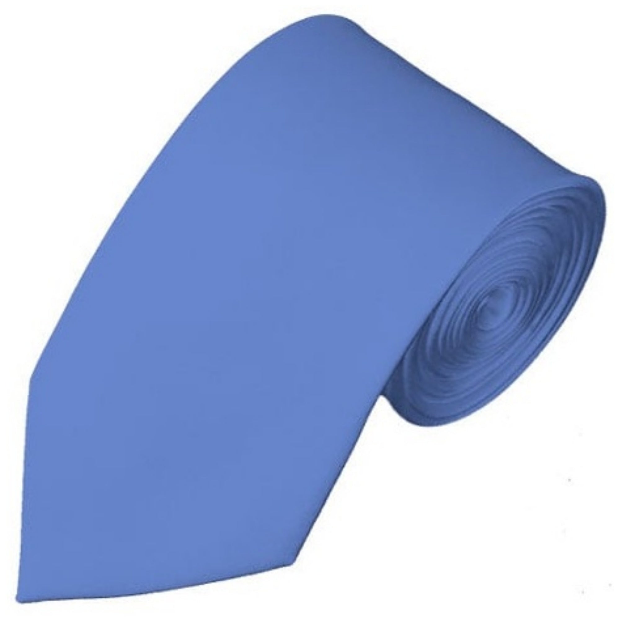 TheDapperTie Men's Solid Color Slim 2.75 Inch Wide And 58 Inch Long Neckties Neck Tie TheDapperTie Steel Blue  