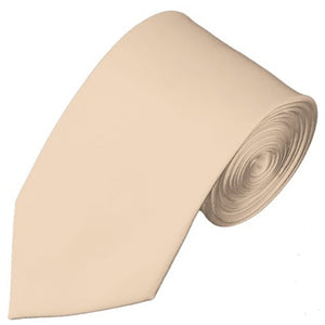 TheDapperTie Men's Solid Color Slim 2.75 Inch Wide And 58 Inch Long Neckties Neck Tie TheDapperTie Peach  