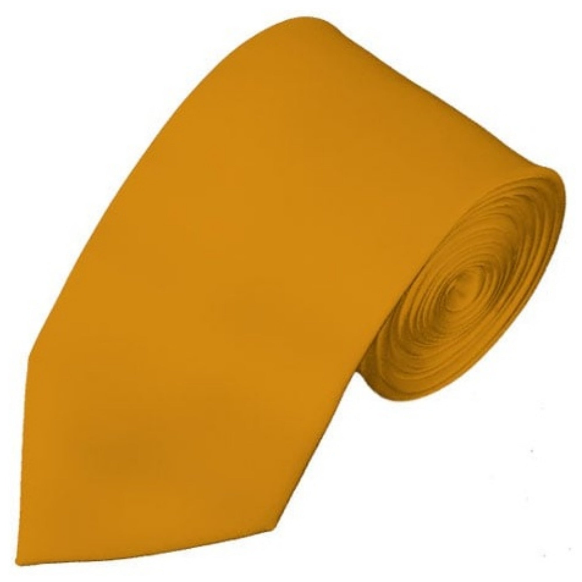 TheDapperTie Men's Solid Color Slim 2.75 Inch Wide And 58 Inch Long Neckties Neck Tie TheDapperTie Goldbar  