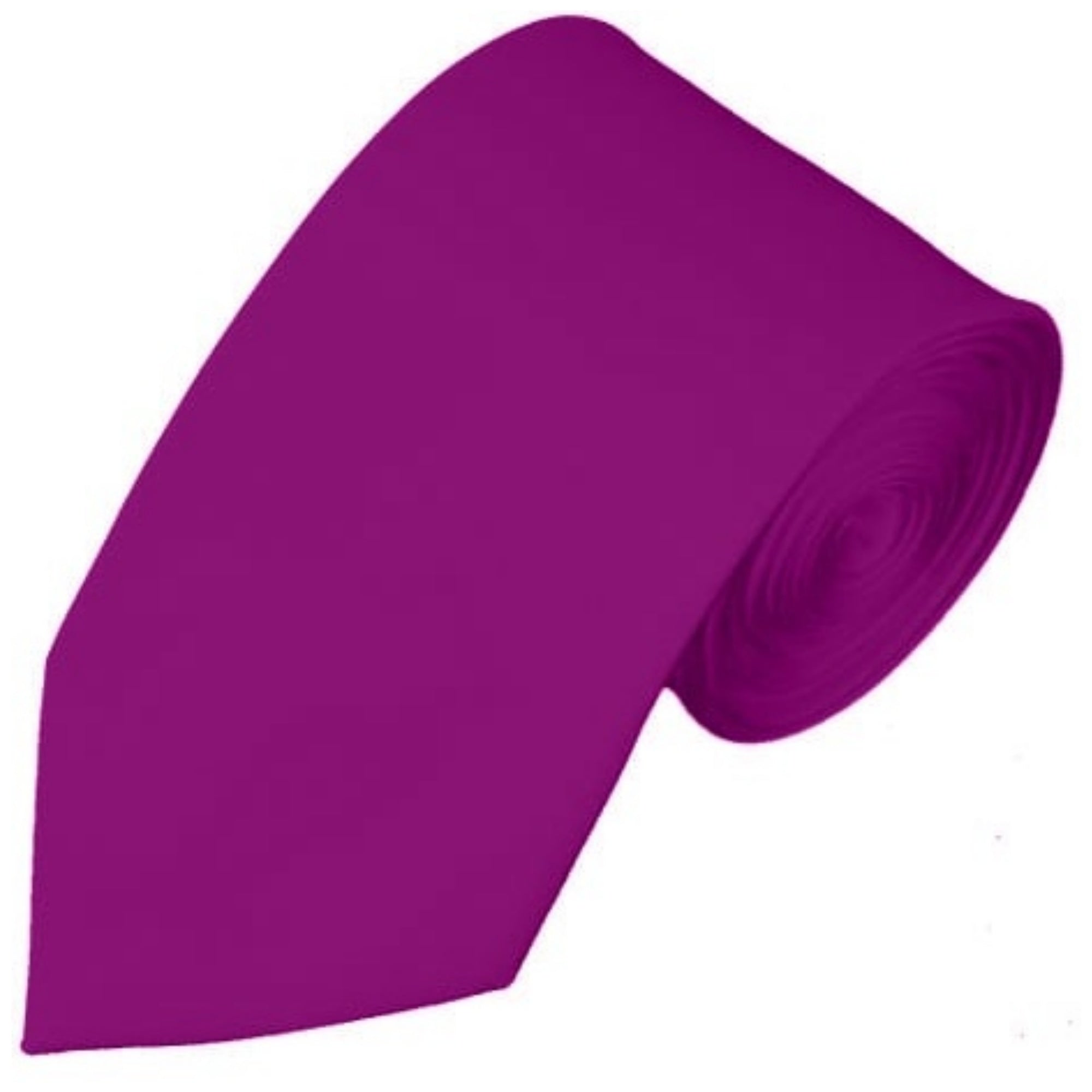 TheDapperTie Men's Solid Color Slim 2.75 Inch Wide And 58 Inch Long Neckties Neck Tie TheDapperTie Violet  