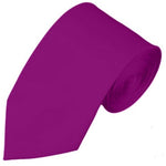 Load image into Gallery viewer, TheDapperTie Men&#39;s Solid Color Slim 2.75 Inch Wide And 58 Inch Long Neckties Neck Tie TheDapperTie Violet  
