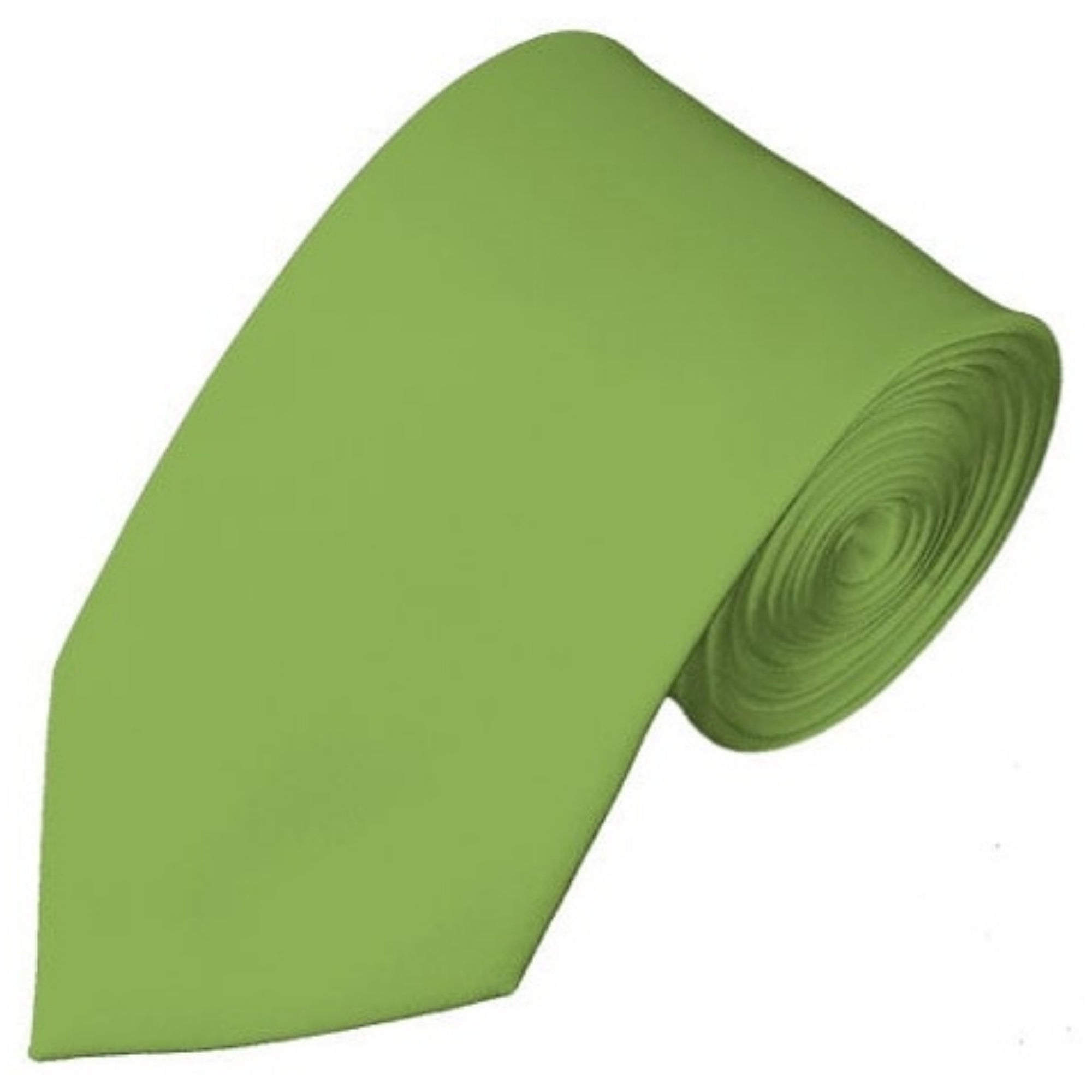 TheDapperTie Men's Solid Color Slim 2.75 Inch Wide And 58 Inch Long Neckties Neck Tie TheDapperTie Pear Green  