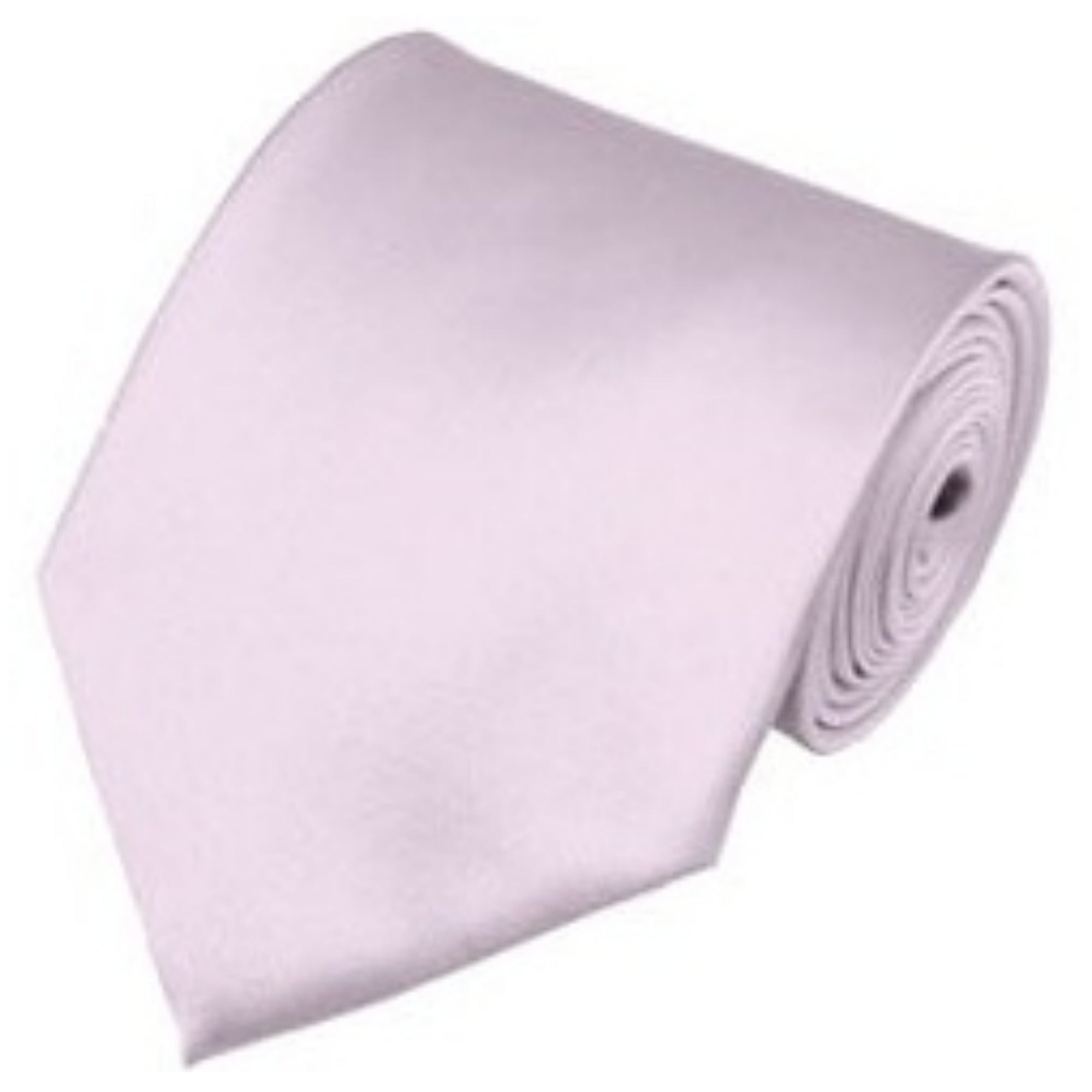 TheDapperTie Solid Color 3.5 Inch Wide And 62 Inch Extra Long Necktie For Big & Tall Men Neck Tie TheDapperTie Light Pink  