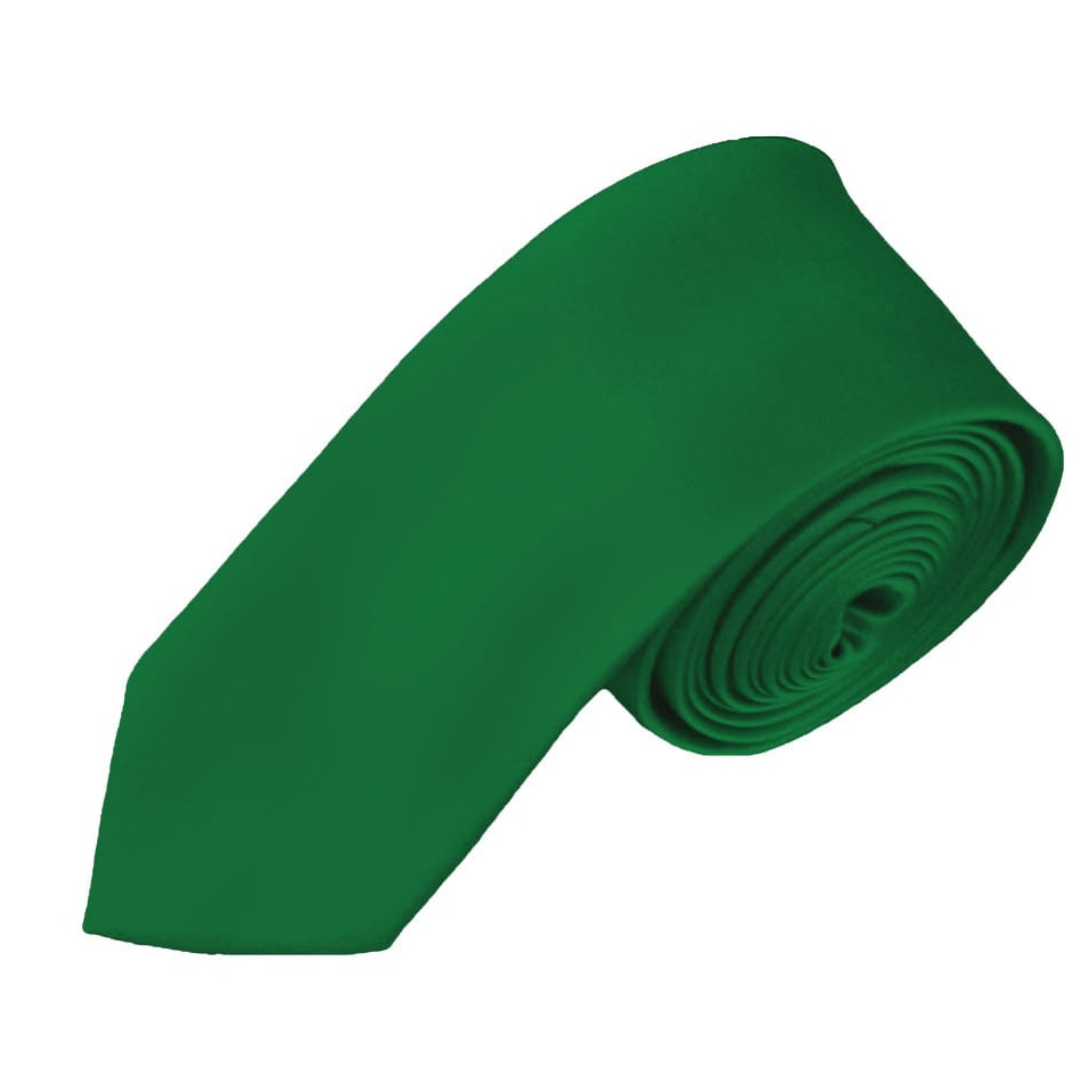 TheDapperTie Boy's Solid Color 2.75 Inch Wide And 48 Inch Long Neckties Neck Tie TheDapperTie Kelly Green  