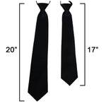 Load image into Gallery viewer, TheDapperTie Men&#39;s Solid Color Zipper Neckties 17 Inch Or 20 Inch Dapper Neckwear TheDapperTie   
