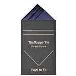 Load image into Gallery viewer, TheDapperTie - Men&#39;s Trifecta Triangle Pre Folded Pocket Square Prefolded Pocket Squares TheDapperTie Navy Regular 
