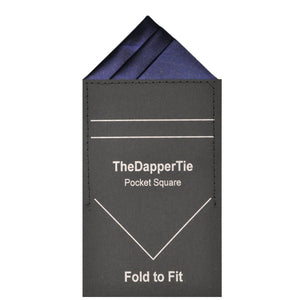 TheDapperTie - Men's Trifecta Triangle Pre Folded Pocket Square Prefolded Pocket Squares TheDapperTie Navy Regular 