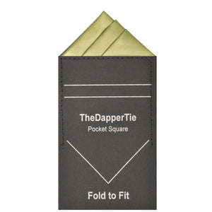 TheDapperTie - Men's Trifecta Triangle Pre Folded Pocket Square Prefolded Pocket Squares TheDapperTie Sage Regular 