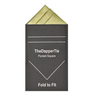 TheDapperTie - Men's Trifecta Triangle Pre Folded Pocket Square Prefolded Pocket Squares TheDapperTie Sage Regular 