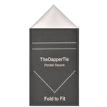 Load image into Gallery viewer, TheDapperTie - Men&#39;s Solid Triangle Pre Folded Pocket Square on Card Prefolded Pocket Squares TheDapperTie White Regular 
