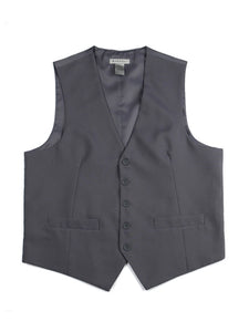 Men's Streamlined 5 Button Formal Suit Vest Vests Marquis Charcoal XS 