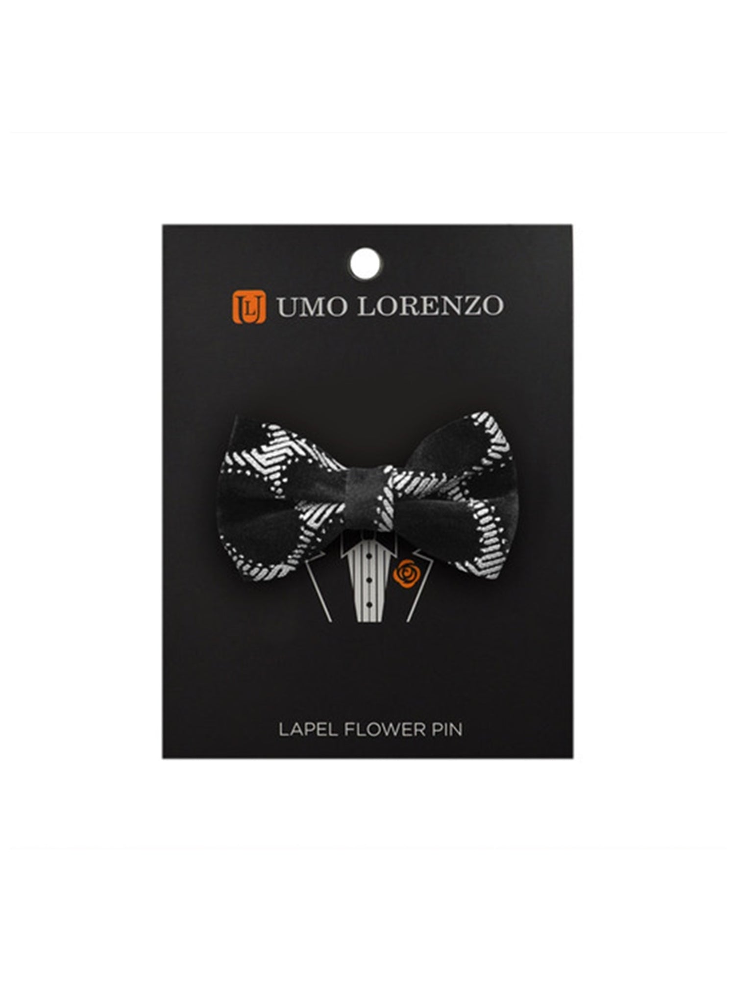 Men's Silver Honey Comb Bow Lapel Pin Boutonniere for Suit Lapel Pin TheDapperTie Silver One Size 