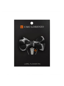 Men's Silver Honey Comb Bow Lapel Pin Boutonniere for Suit Lapel Pin TheDapperTie Silver One Size 