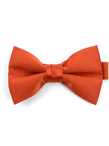 Young Boy's Pre-tied Adjustable Length Bow Tie - Formal Tuxedo Solid Color Boy's Solid Color Bow Tie TheDapperTie Copper One Size 