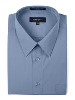 Load image into Gallery viewer, Marquis Men&#39;s Long Sleeve Regular Fit Dress Shirt Dress Shirt Marquis Steel Blue 14.5 Neck 32/33 Sleeve 

