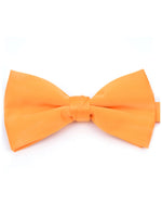 Load image into Gallery viewer, Men&#39;s Pre-tied Adjustable Length Bow Tie - Formal Tuxedo Solid Color Men&#39;s Solid Color Bow Tie TheDapperTie Neon Orange One Size 
