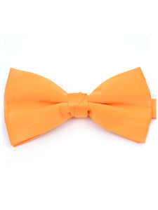 Men's Pre-tied Adjustable Length Bow Tie - Formal Tuxedo Solid Color Men's Solid Color Bow Tie TheDapperTie Neon Orange One Size 