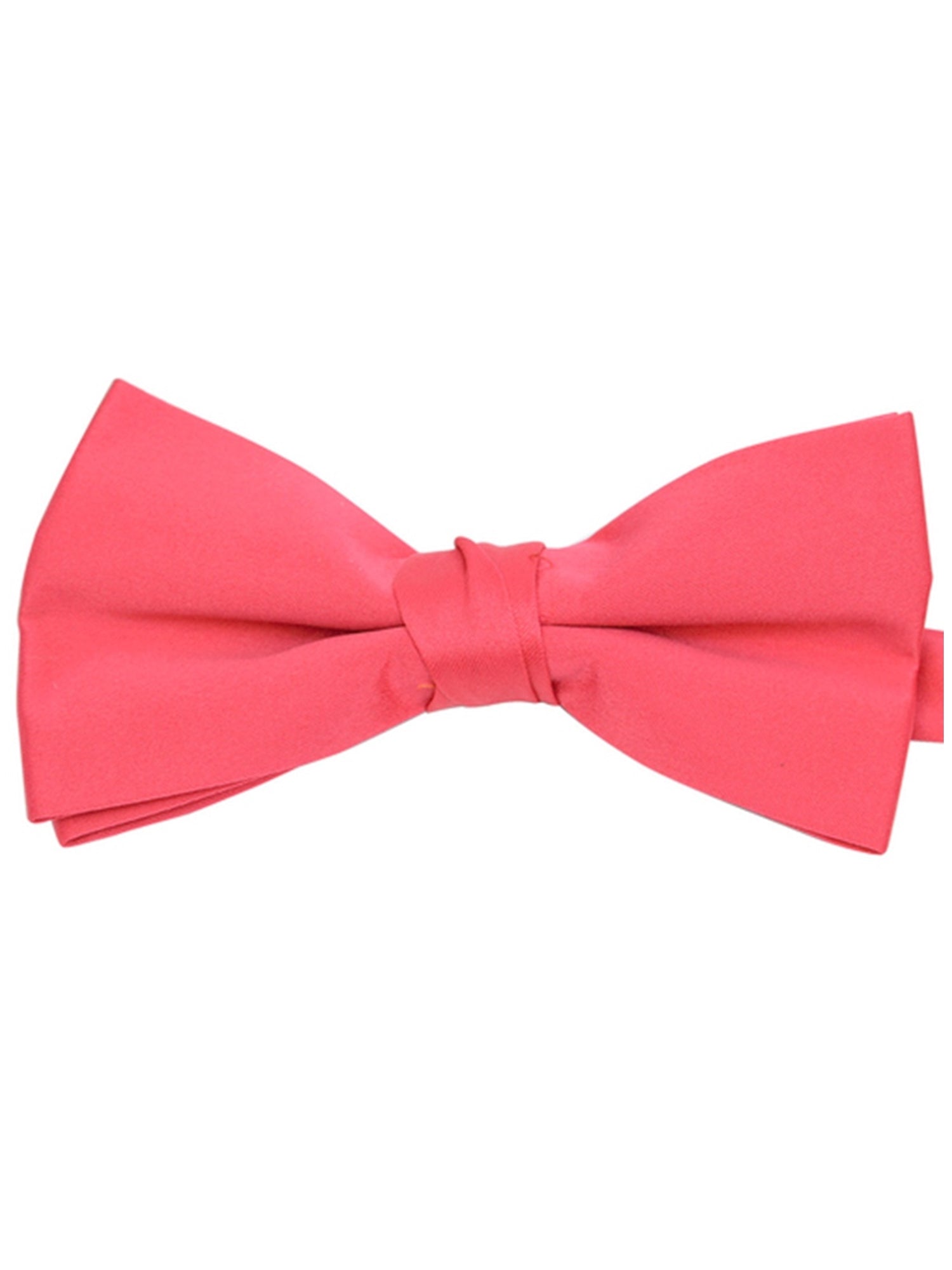 Young Boy's Pre-tied Adjustable Length Bow Tie - Formal Tuxedo Solid Color Boy's Solid Color Bow Tie TheDapperTie Neon Pink One Size 