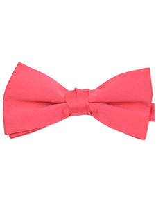 Men's Pre-tied Adjustable Length Bow Tie - Formal Tuxedo Solid Color Men's Solid Color Bow Tie TheDapperTie Neon Pink One Size 