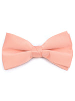 Load image into Gallery viewer, Men&#39;s Pre-tied Clip On Bow Tie - Formal Tuxedo Solid Color Men&#39;s Solid Color Bow Tie TheDapperTie Coral One Size 
