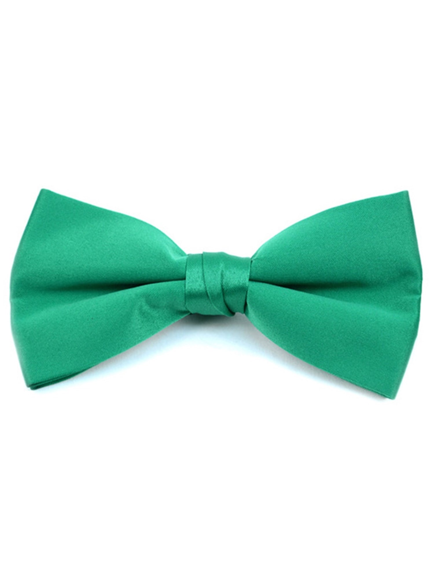 Men's Pre-tied Clip On Bow Tie - Formal Tuxedo Solid Color Men's Solid Color Bow Tie TheDapperTie Green One Size 