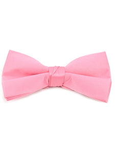 Young Boy's Pre-tied Adjustable Length Bow Tie - Formal Tuxedo Solid Color Boy's Solid Color Bow Tie TheDapperTie Hot Pink One Size 