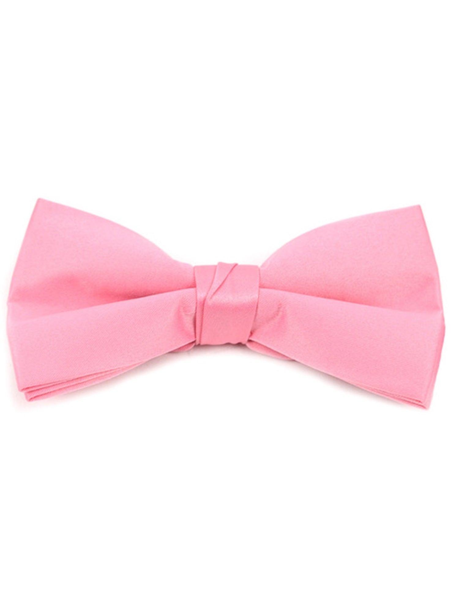 Young Boy's Pre-tied Clip On Bow Tie - Formal Tuxedo Solid Color Boy's Solid Color Bow Tie TheDapperTie Hot Pink One Size 