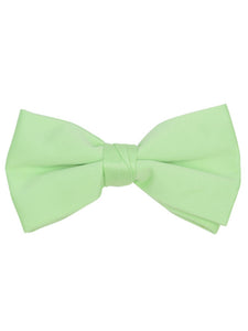 Young Boy's Pre-tied Adjustable Length Bow Tie - Formal Tuxedo Solid Color Boy's Solid Color Bow Tie TheDapperTie Lime One Size 