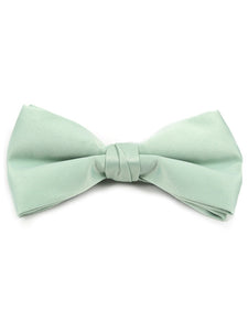 Young Boy's Pre-tied Clip On Bow Tie - Formal Tuxedo Solid Color Boy's Solid Color Bow Tie TheDapperTie Mint One Size 
