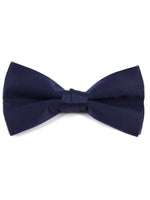 Load image into Gallery viewer, Men&#39;s Pre-tied Adjustable Length Bow Tie - Formal Tuxedo Solid Color Men&#39;s Solid Color Bow Tie TheDapperTie Navy One Size 
