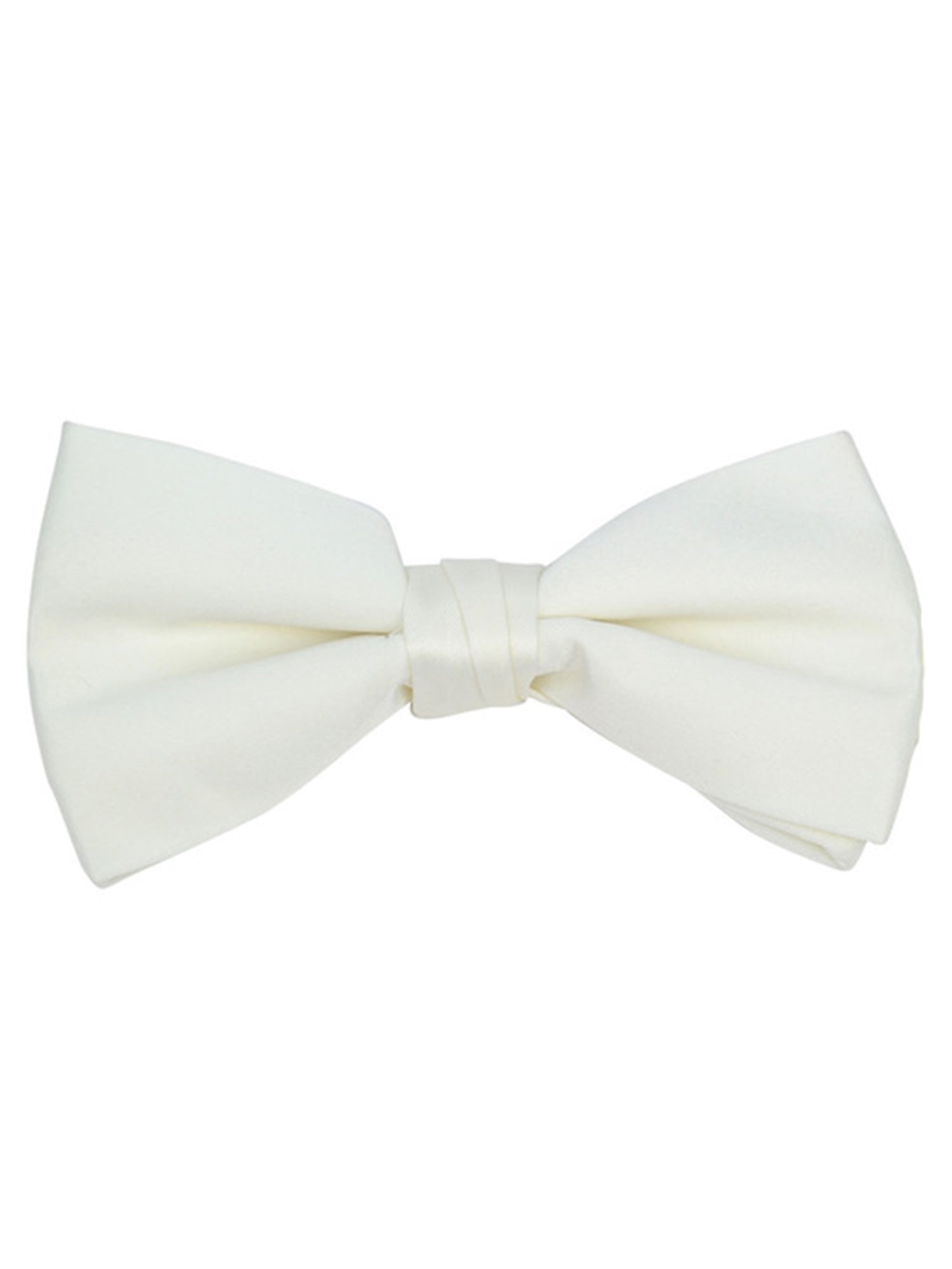 Young Boy's Pre-tied Adjustable Length Bow Tie - Formal Tuxedo Solid Color Boy's Solid Color Bow Tie TheDapperTie Off White One Size 