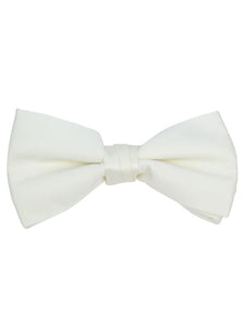 Men's Pre-tied Adjustable Length Bow Tie - Formal Tuxedo Solid Color Men's Solid Color Bow Tie TheDapperTie Off White One Size 