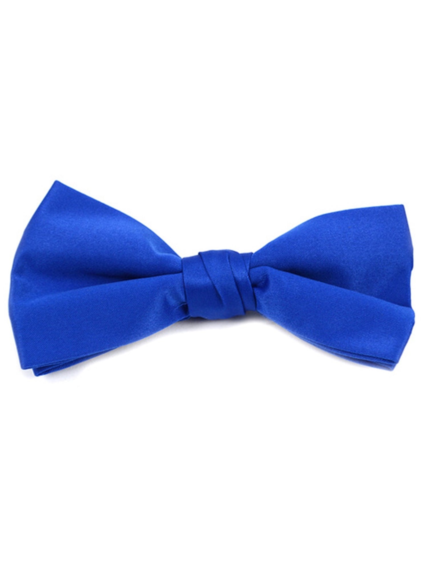 Young Boy's Pre-tied Clip On Bow Tie - Formal Tuxedo Solid Color Boy's Solid Color Bow Tie TheDapperTie Royal Blue One Size 