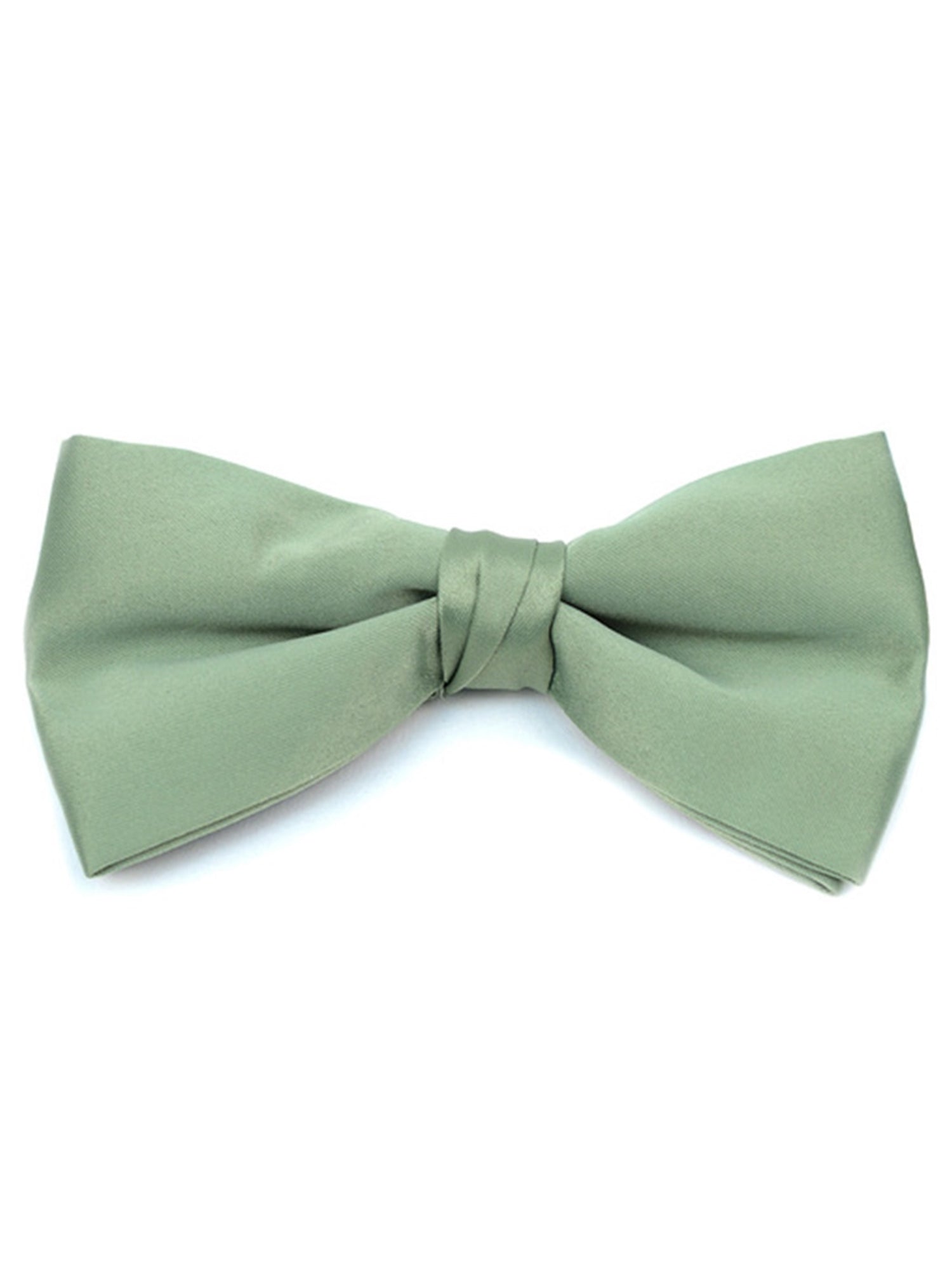 Young Boy's Pre-tied Clip On Bow Tie - Formal Tuxedo Solid Color Boy's Solid Color Bow Tie TheDapperTie Sage One Size 