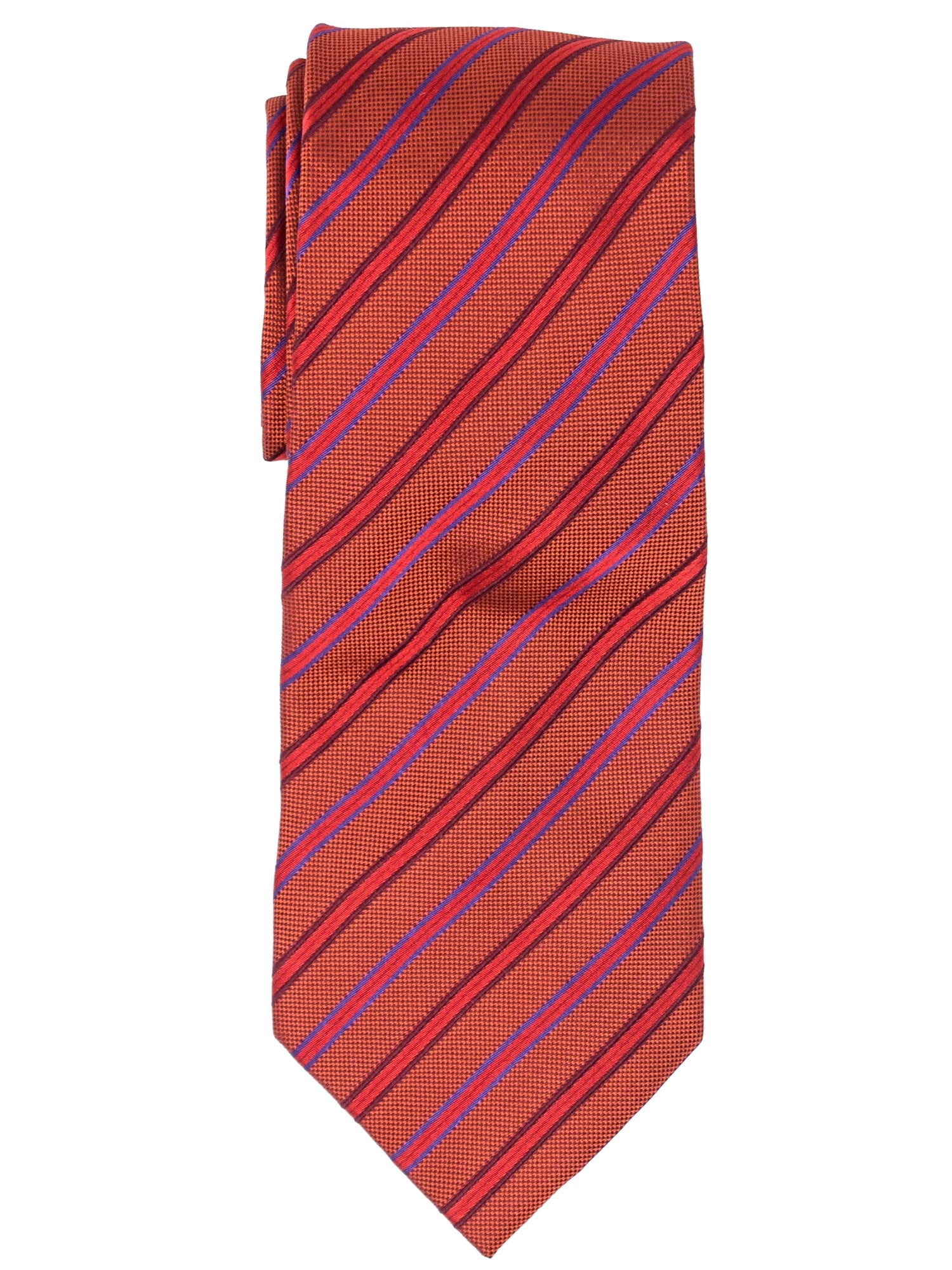 Men's Silk Woven Wedding Neck Tie Collection Neck Tie TheDapperTie Red, Royal Blue And Black Stripes Regular 