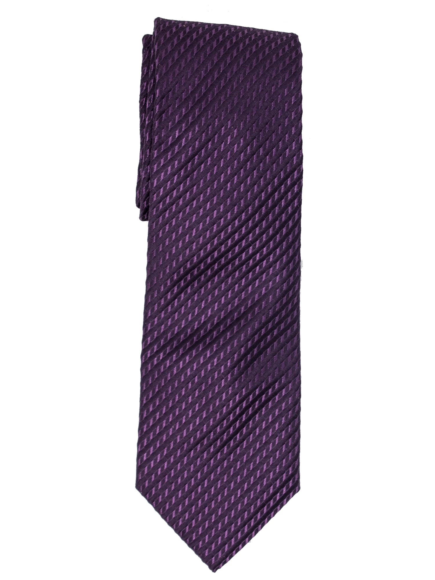 Men's Silk Woven Wedding Neck Tie Collection Neck Tie TheDapperTie Dark Purple Textured Solid Regular 