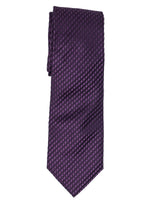 Load image into Gallery viewer, Men&#39;s Silk Woven Wedding Neck Tie Collection Neck Tie TheDapperTie Dark Purple Textured Solid Regular 
