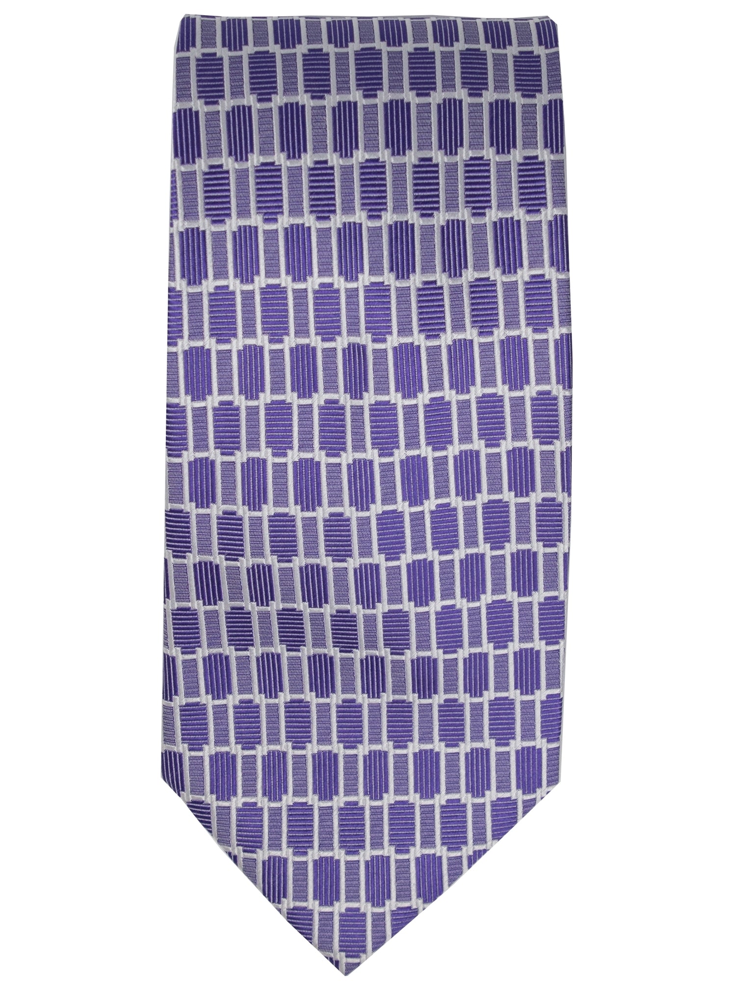 Men's Silk Woven Wedding Neck Tie Collection Neck Tie TheDapperTie Purple Geometric Regular 