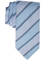 Load image into Gallery viewer, Men&#39;s Silk Woven Wedding Neck Tie Collection Neck Tie TheDapperTie Light Blue Stripes Regular 
