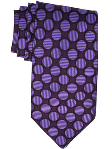 Men's Silk Woven Wedding Neck Tie Collection Neck Tie TheDapperTie Purple Polka Dots Regular 